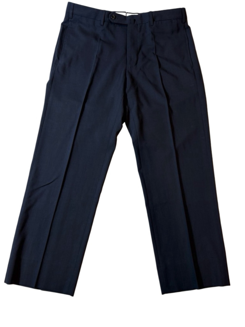 Incotex 1951 Black Wool Dress Pants Italy Super 120s Pleated Trousers 36